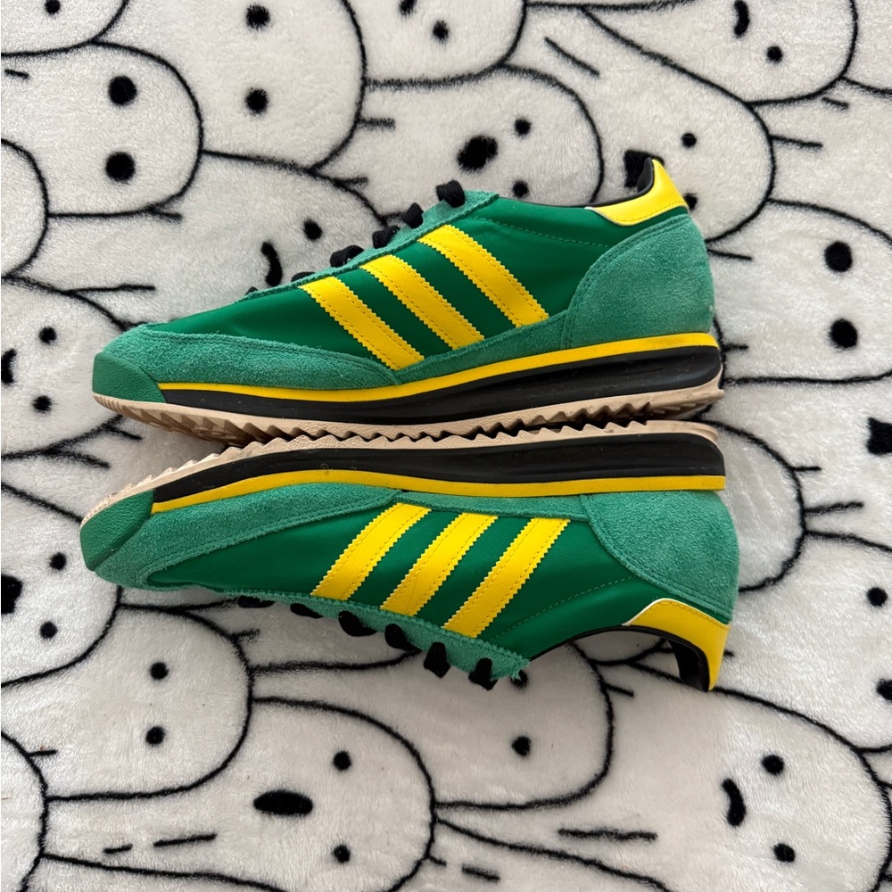 adidas Green and Yellow Men's Sneakers - Picture 2 of 8